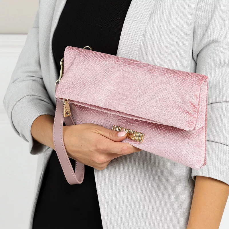 Love Moschino Crossbody Bag Borsa Velluto St.Anaconda  Rosa(Image 2)