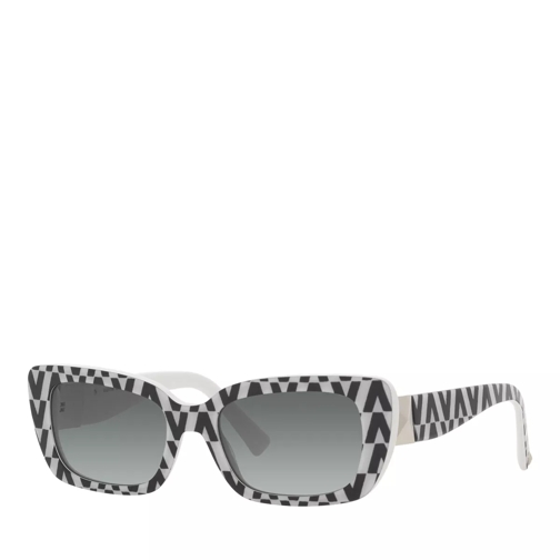 Valentino Woman Sunglasses 0VA4096 V Black Fantasy/Ivory Solglasögon