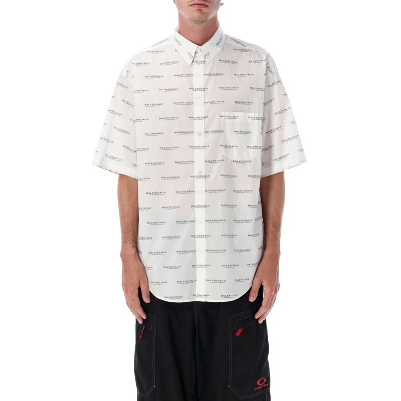Balenciaga Overhemd Cocoon Shirt White