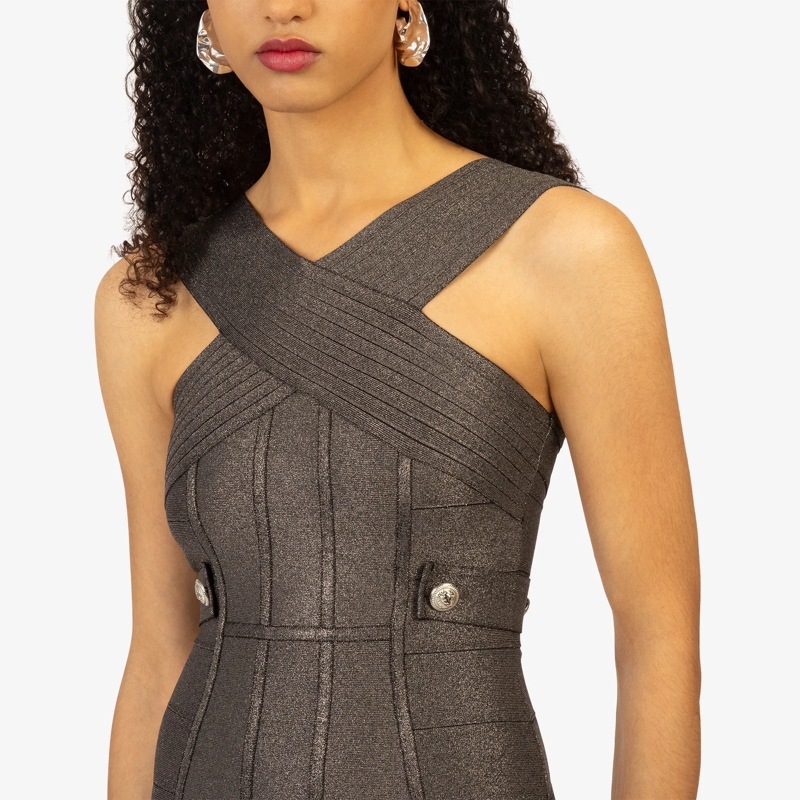 Kraimod Cocktailkleid Bandagekleid anthrazit(Image 17)