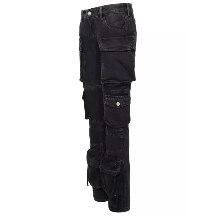 The Attico Essie Black Cotton Jeans Black Jeans