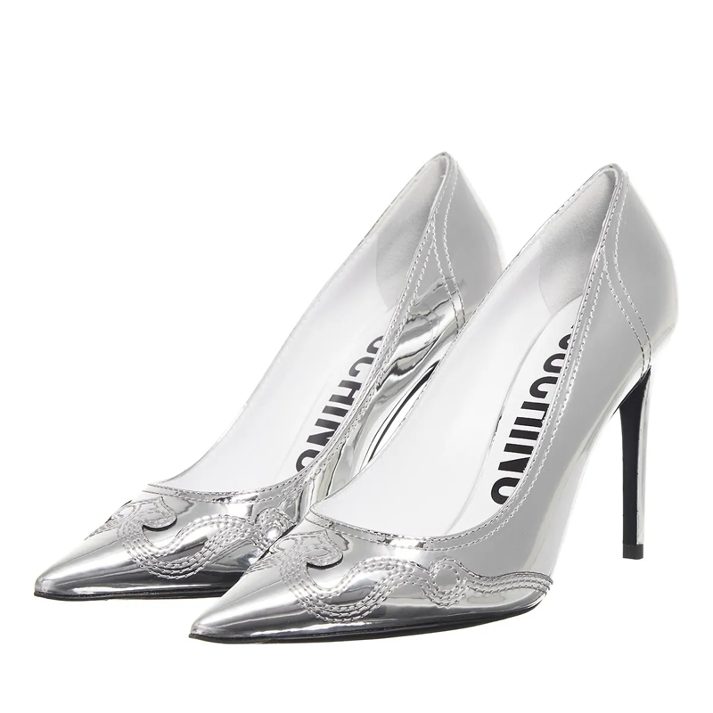 Moschino Pumps Scarpa Donna Argento