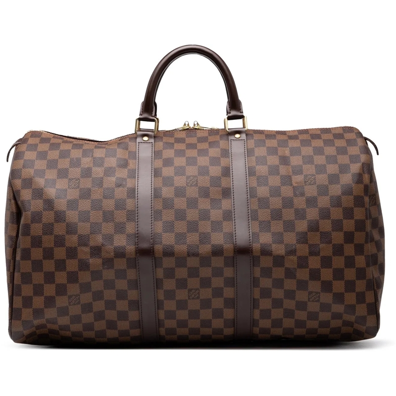 Louis Vuitton Sac week-end Damier Ebene Keepall 50 braun