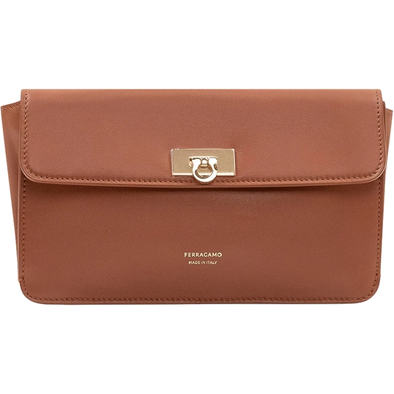 Salvatore Ferragamo Sac à bandoulière Borsa Harley con Patta beige