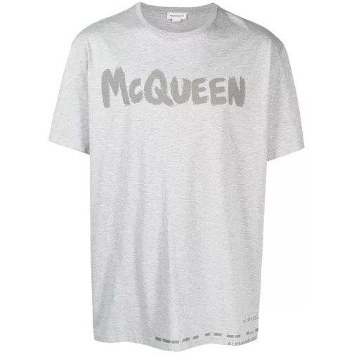 Alexander McQueen Mcqueen Graffiti T-Shirt Black