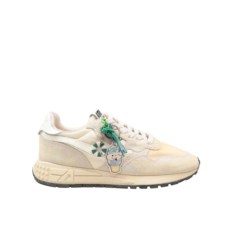 Autry International Lage-top sneaker Reelwind Super Vintage Nylon And Suede Sneakers In Neutrals