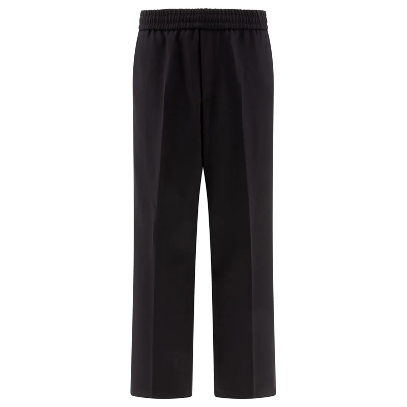 Golden Goose joggingbroek Wide Fit Black Wool Jogging Pants Black