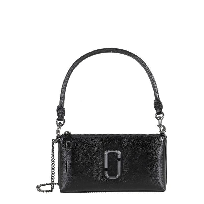 Marc Jacobs Sac à bandoulière Elegant Black Handbag With Removable Strap And Log Black