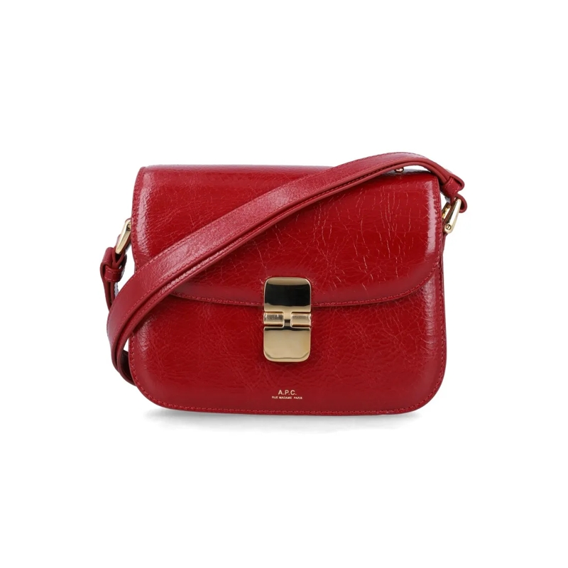 A.P.C. Sac à bandoulière Grace Small Shoulder Bag Red Red
