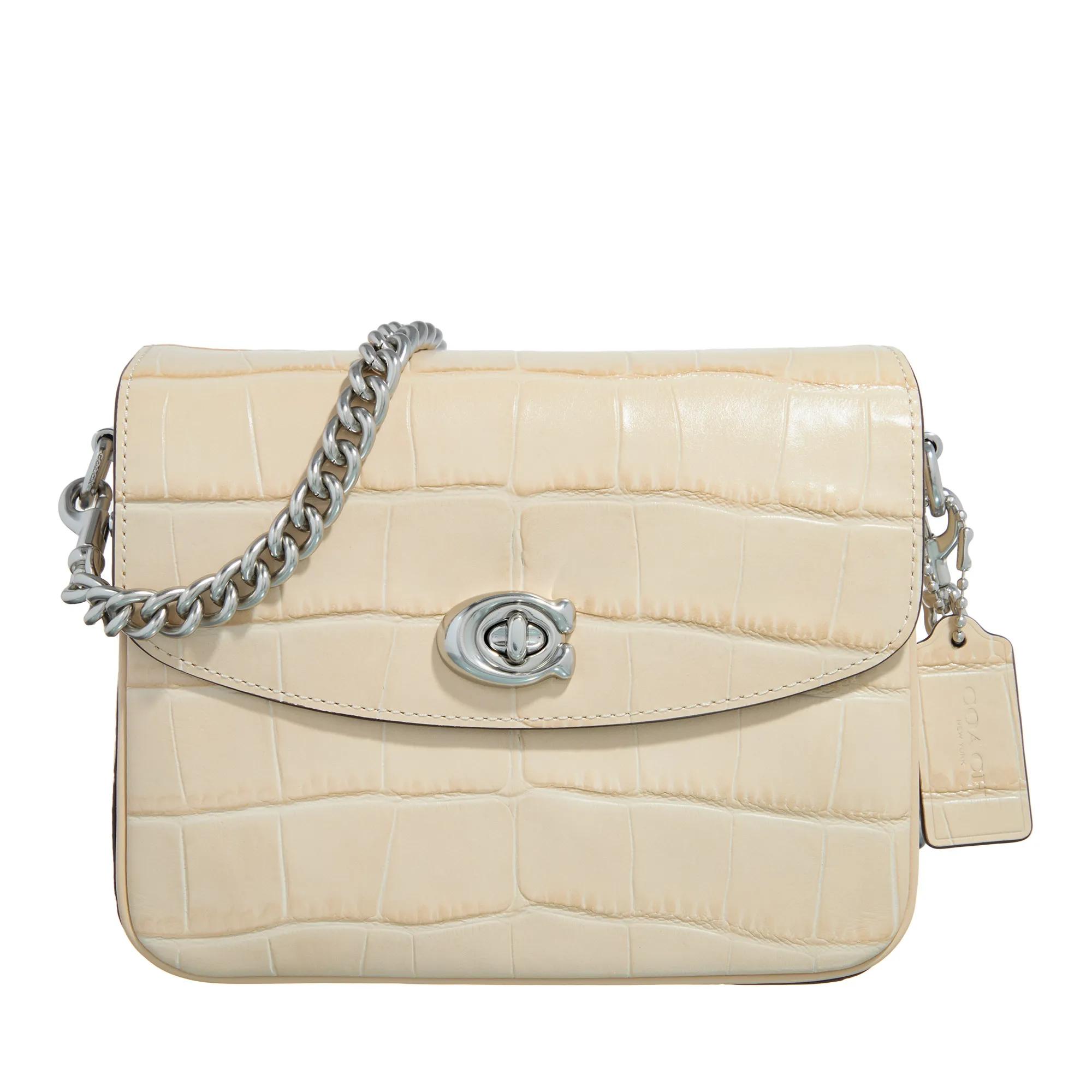 Coach Crossbody Bags - Embossed Croc Cassie Crossbody 19 - Gr. unisize - in Creme - für Damen