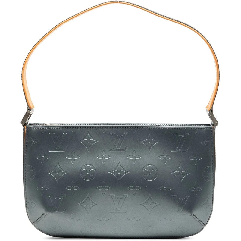 Louis Vuitton Schultertasche Monogram Mat Fowler blau