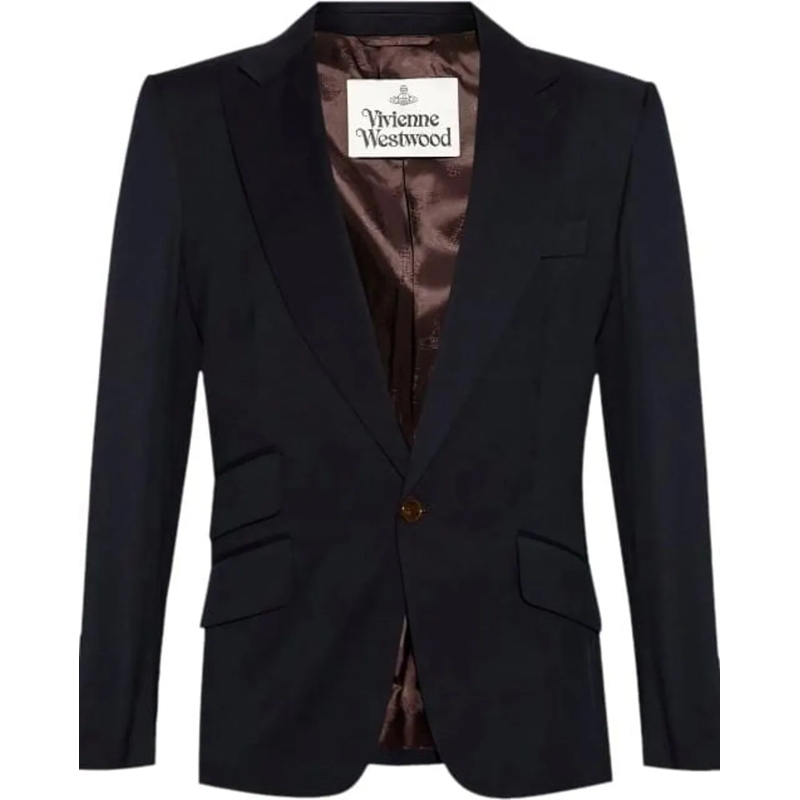 Vivienne Westwood Doudoune One Button Jacket Navy blau