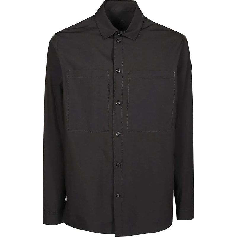 Moncler Legeres Oberteil Long Sleeve Shirt Black schwarz
