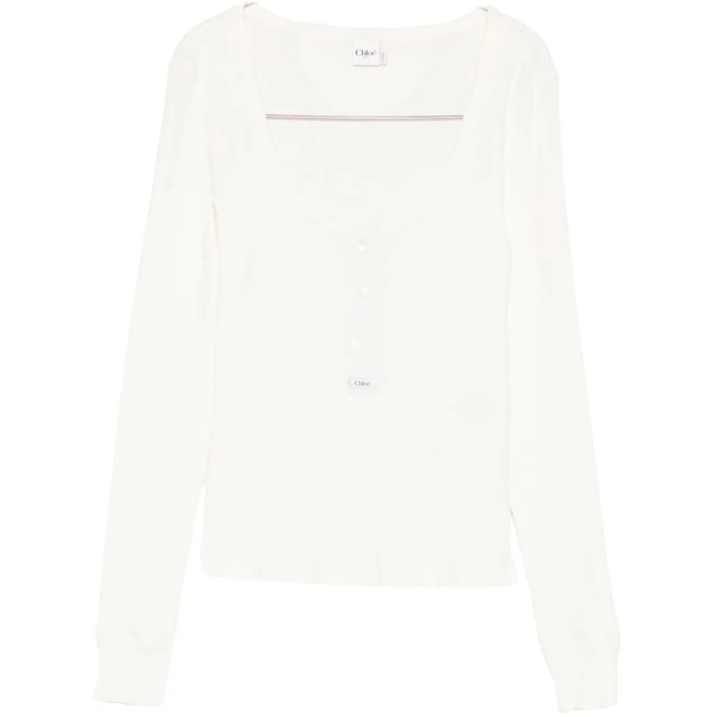 Chloé  Sweaters White weiß