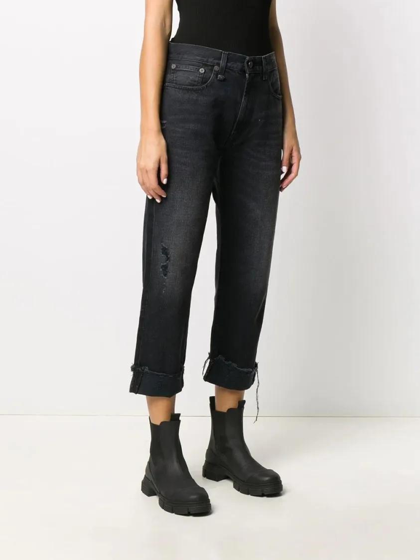 デニム・ジーパン R13 Black Cropped Denim Jeans R13 Black Cropped Denim Jeans Black | Jeans