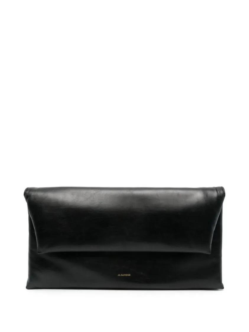 Jil Sander Clutches - Leather Clutch - Gr. unisize - in Schwarz - für Damen