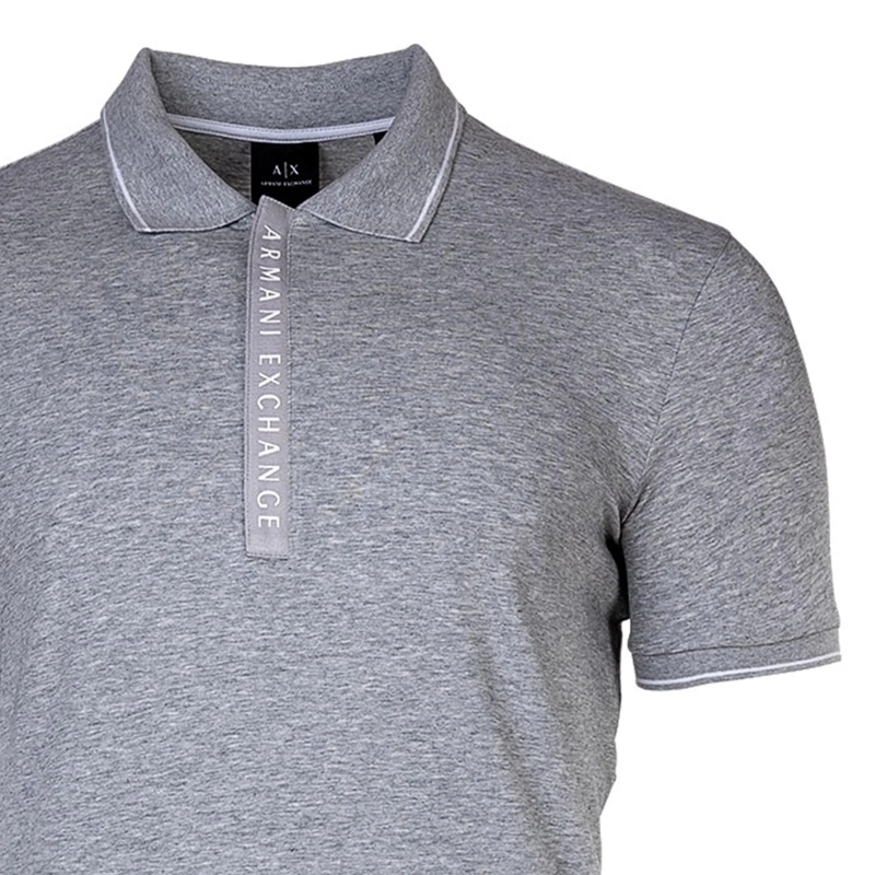 Armani Exchange Polohemd Armani Exchange A|X ARMANI EXCHANGE Herren Poloshi grau(Image 3)