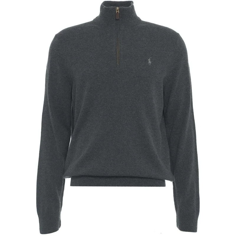 Ralph Lauren Sweatshirt Wool knit sweater grau