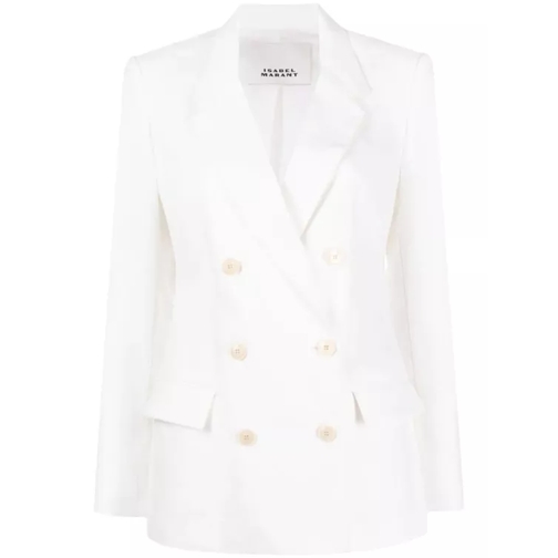 Isabel Marant  White Double-Breasted Jacket White