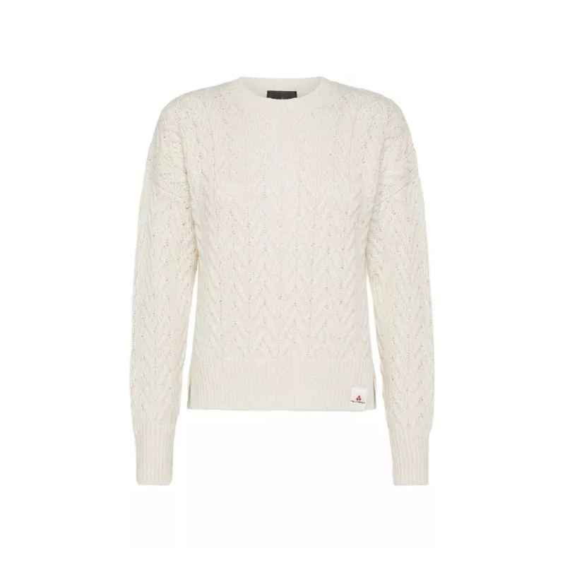 Peuterey  White Aplacca Cotton Crew-Neck Sweater White