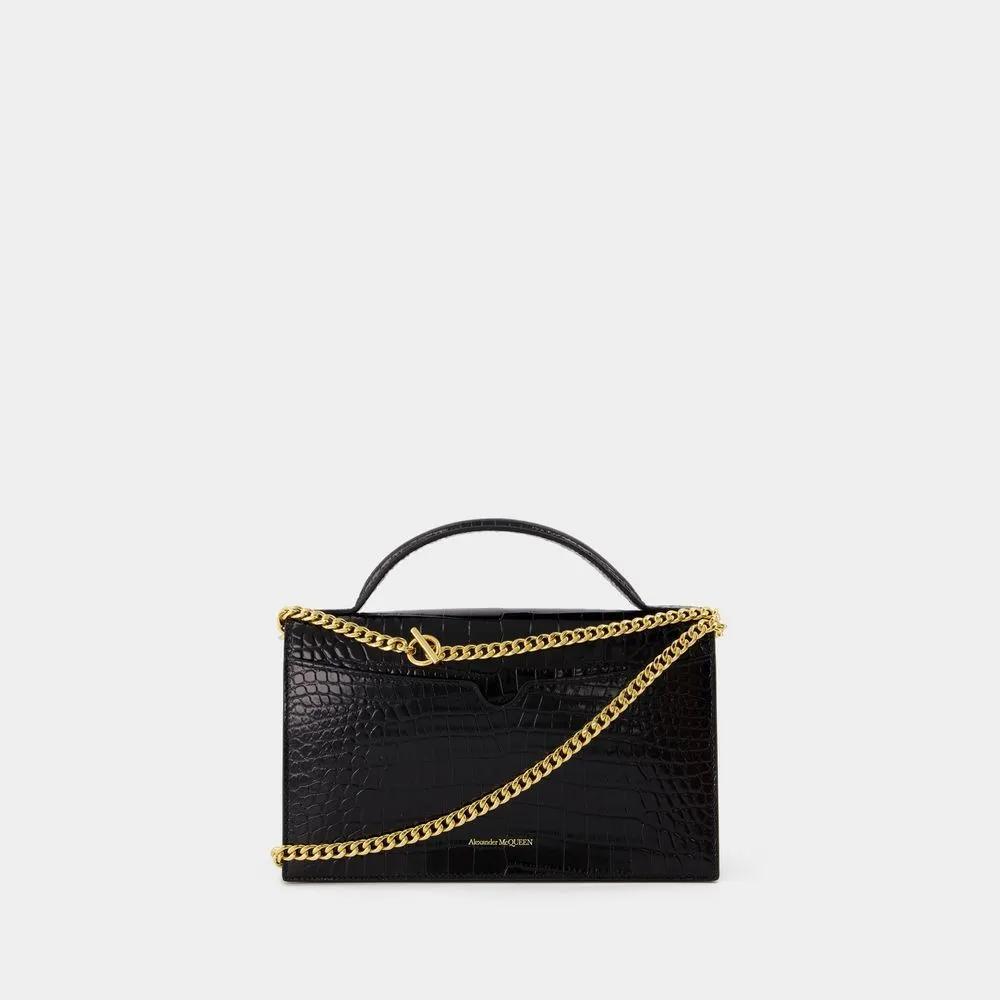 Alexander mcqueen Hobo bags Medium Skull Crossbody Leather Black in zwart