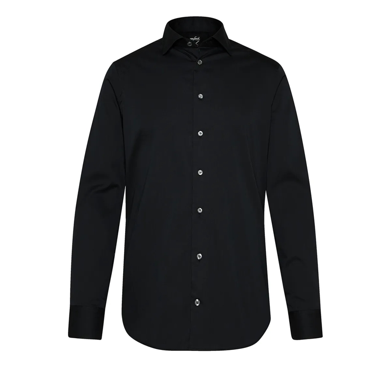 VAN LAACK Hemd Hemd Slim Fit Uni weiss