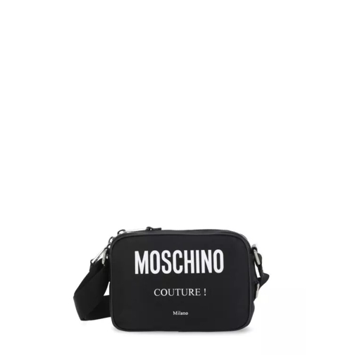 Moschino Shoulder Bag With Logo Black Schultertasche