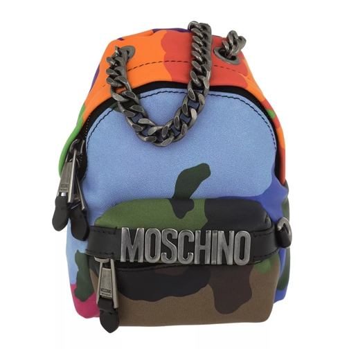 Moschino Camouflage Crossbody Rucksack Bag Leather Multicolor Crossbodytas