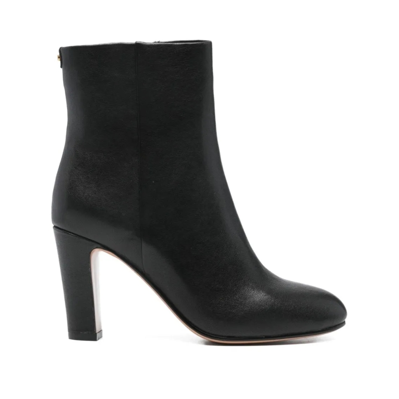 Twin-Set Bottes Smooth Leather Ankle Boots Black