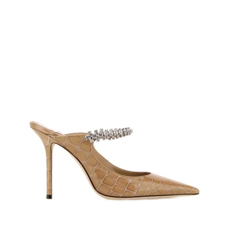 Jimmy Choo Pumps Pointed-Toe High-Heeled Sandals Neutrals