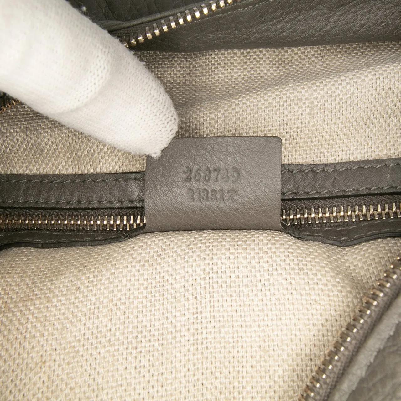 Thumbnail - Gucci Hobo Bags - Leather Greenwich Hobo - Gr. unisize - in Grau - für Damen