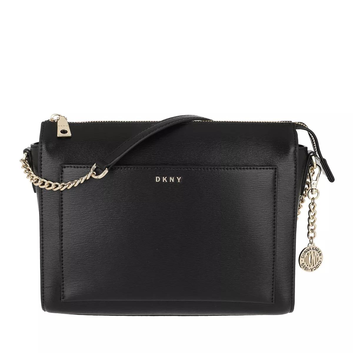 DKNY Bryant Md Box Cbody Black Gold Crossbody Bag