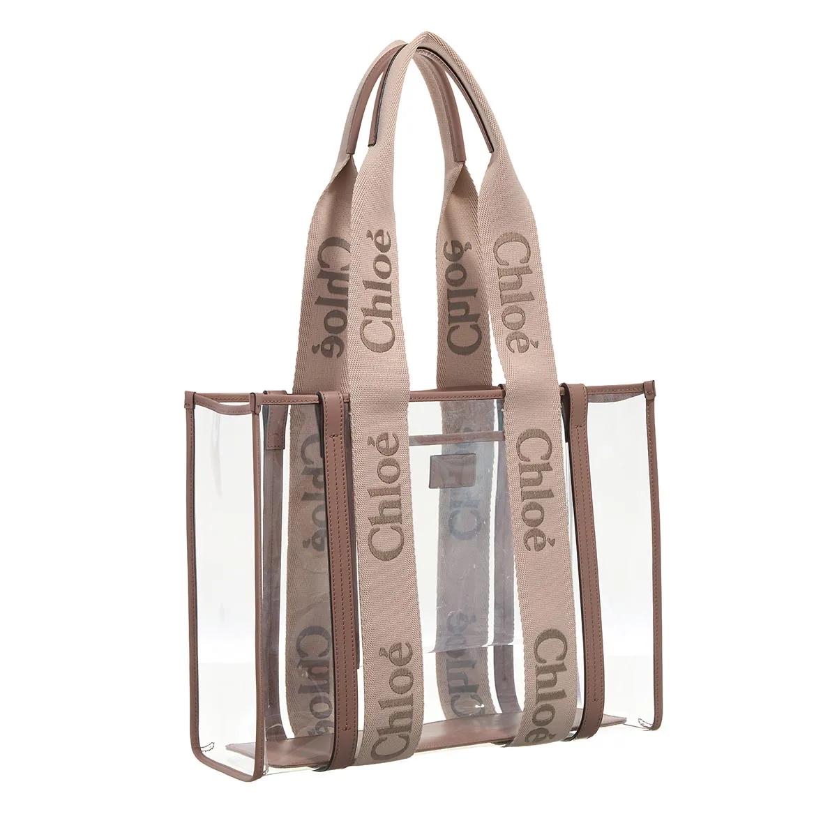 Chloé Shoppers & Totes Woody Tote Bag in transparant