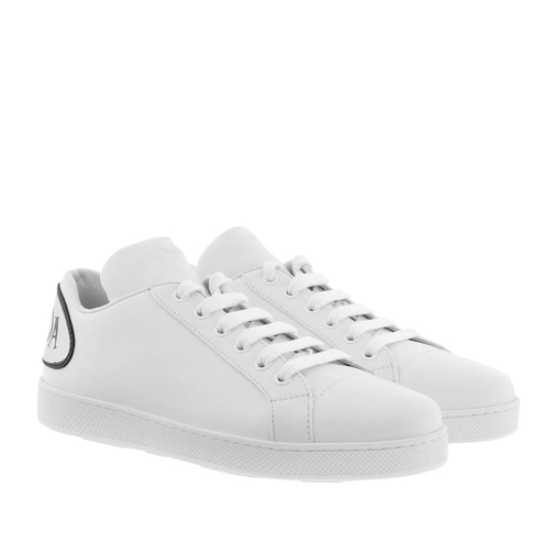 Prada Comic Sneakers Leather White/Silver låg sneaker