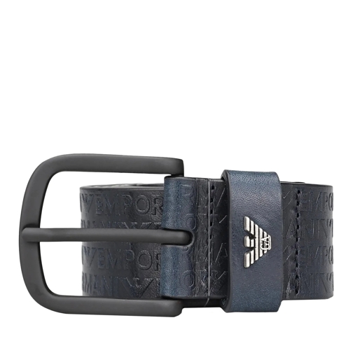 Emporio Armani Ledergürtel Belts Blue blau