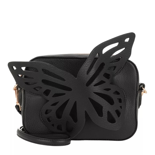 Sophia Webster Leather Butterfly Camera Bag Black Crossbody Bag