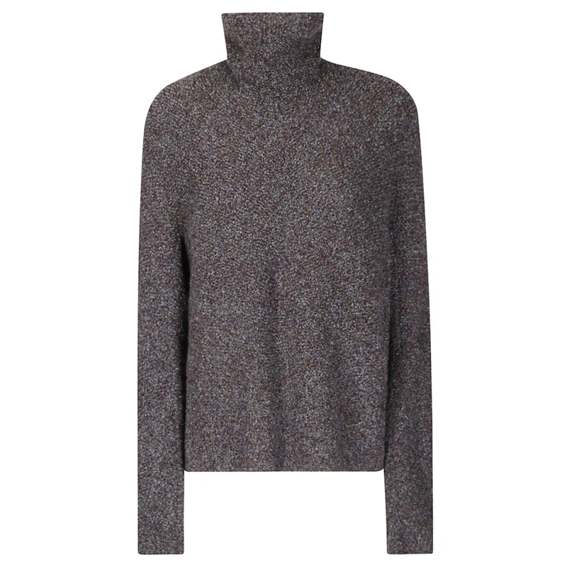 BOBOUTIC Pull à col roulé Textured High-Neck Sweater Grey
