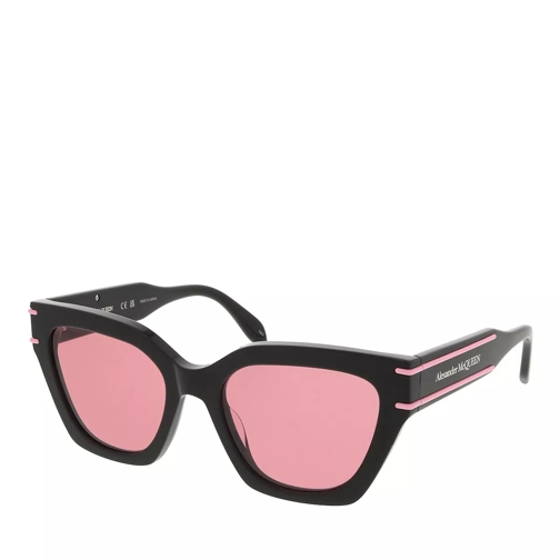 Alexander McQueen AM0398S BLACK-BLACK-RED Sunglasses