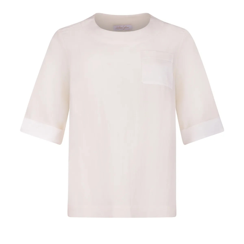 Helene Galwas Bluse Shirt mit geradem Schnitt KAITLYN weiss