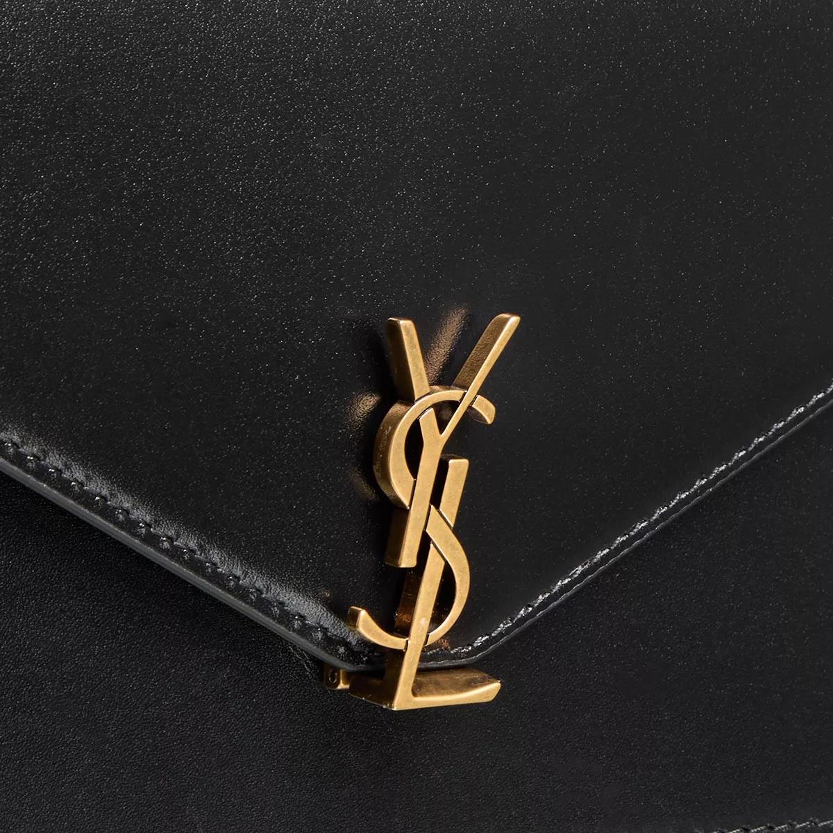 Saint Laurent Crossbody bags Envelope Mini Smooth Leather Bag in zwart