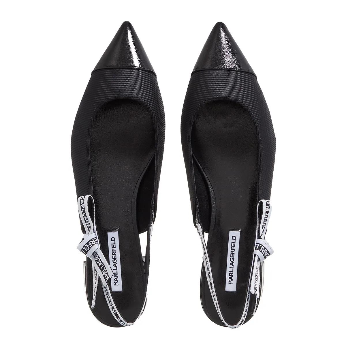 Thumbnail - Karl Lagerfeld Ballerinas - Kerrie Ribbed Sling - Gr. 39 (EU) - in Schwarz - für Damen
