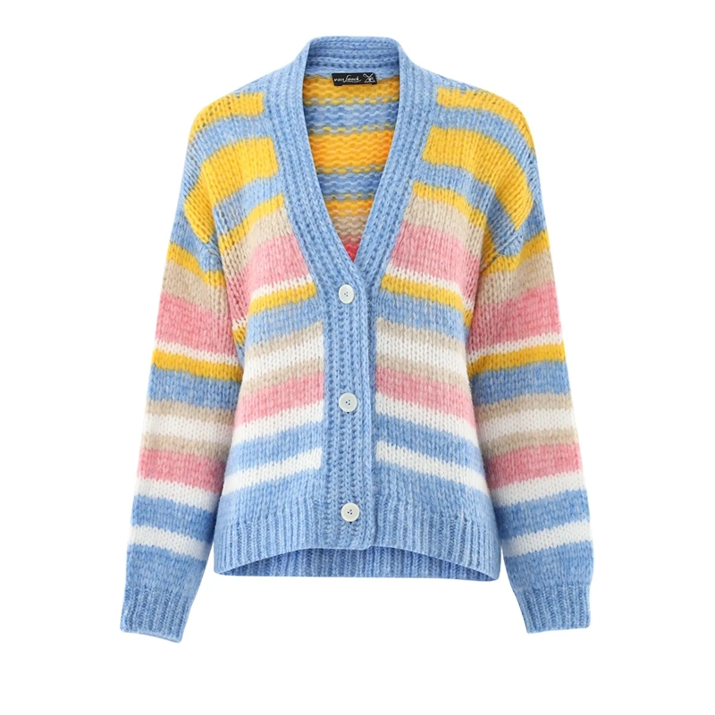 VAN LAACK Strickjacke Jacke Uni bunt