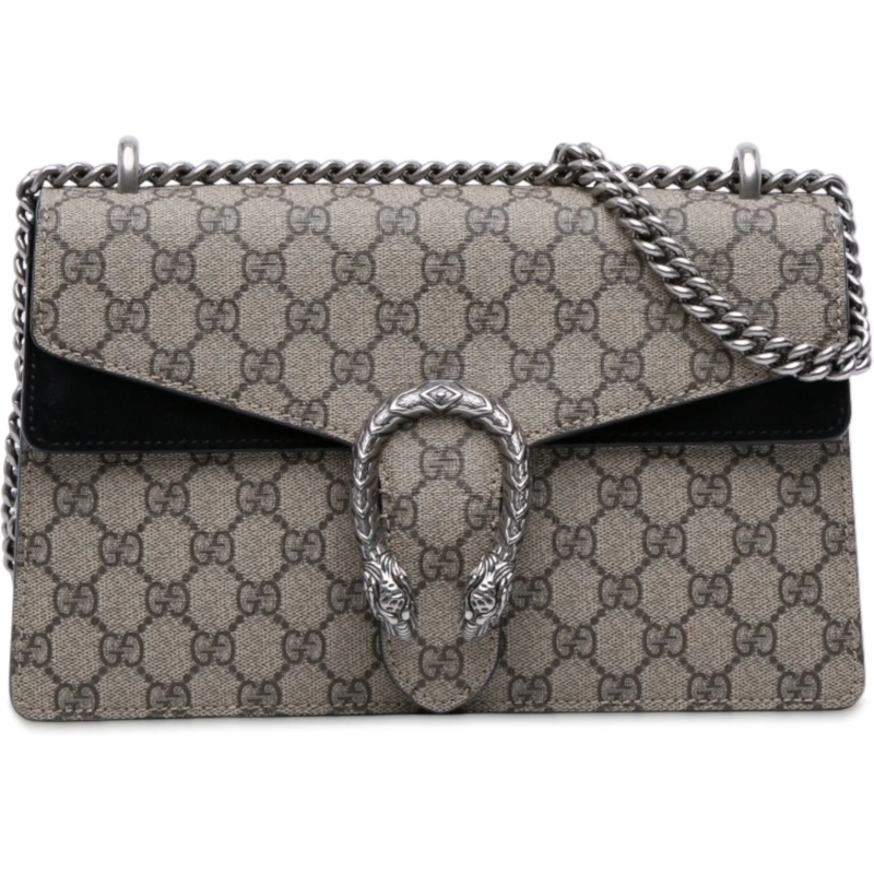 Gucci Schultertasche Small GG Supreme Dionysus Shoulder Bag braun