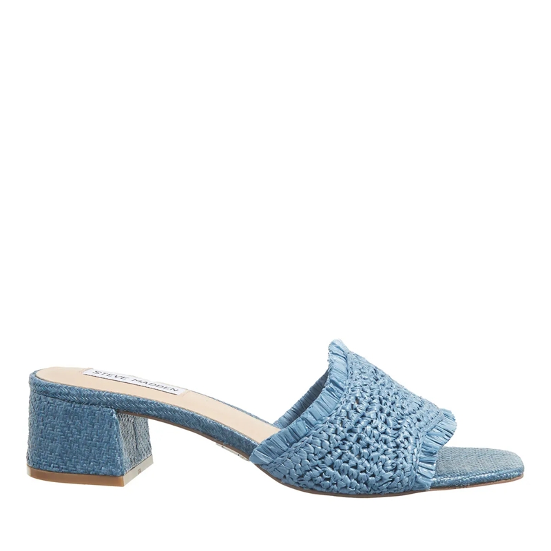 Steve Madden Mules Cienega Denim Raffia