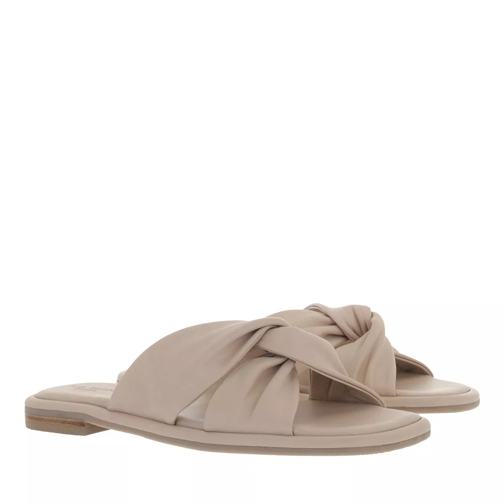 Ted Baker Pebba Soft Leather Flat Sandal Nude Slide