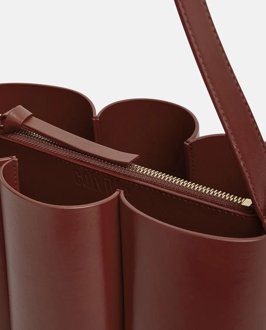 Colville Shoppers Jelly Leather Shoulder Bag in rood