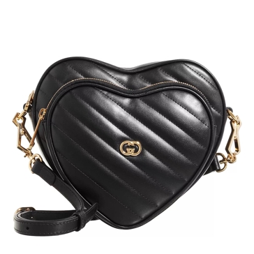 Gucci Interlocking G Mini Heart Shoulder Bag Black Crossbody Bag