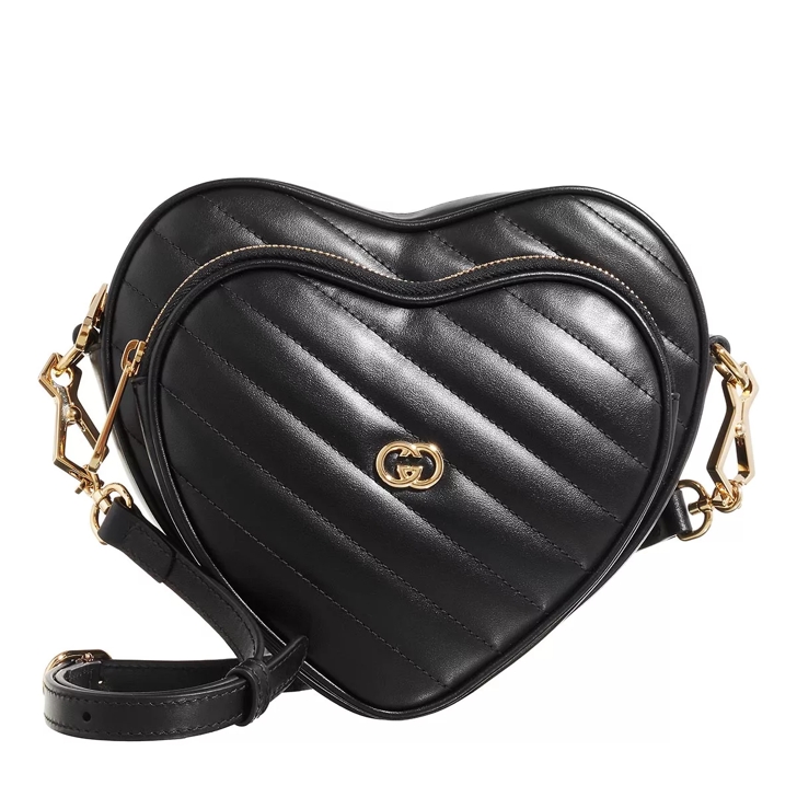 Gucci black heart on sale bag