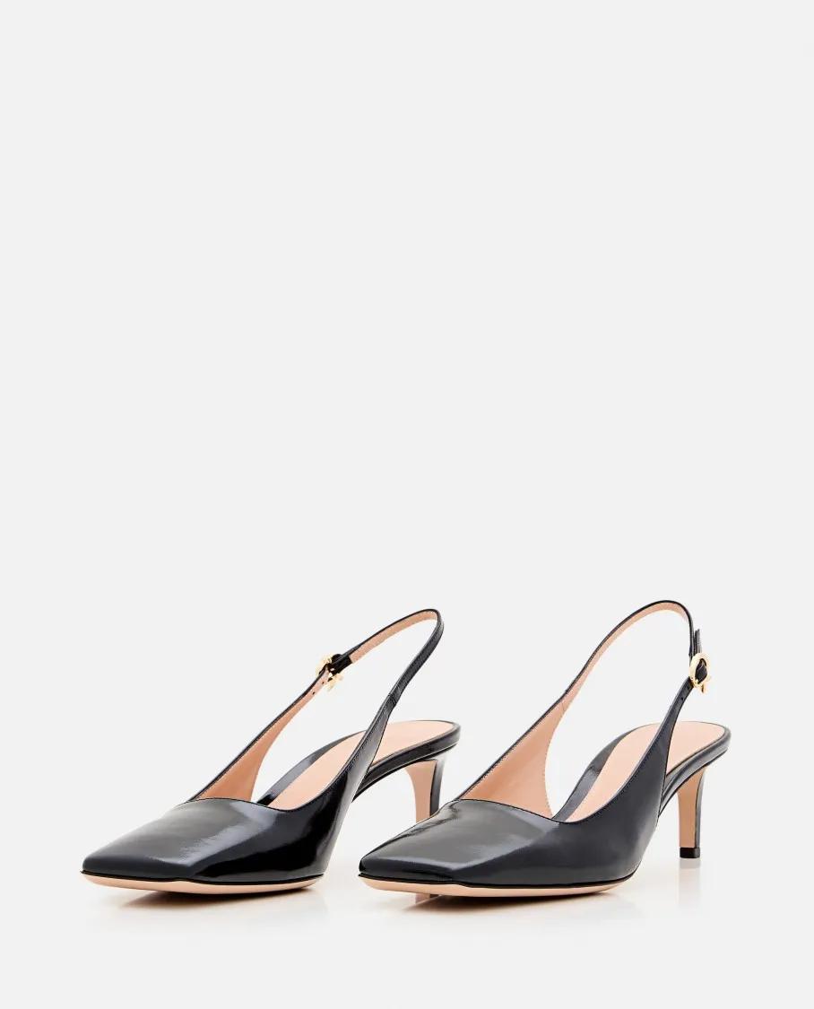 Thumbnail - Gianvito Rossi Hohe Schuhe - Nuit Heel Sling-Back - Gr. 38 (EU) - in Schwarz - für Damen