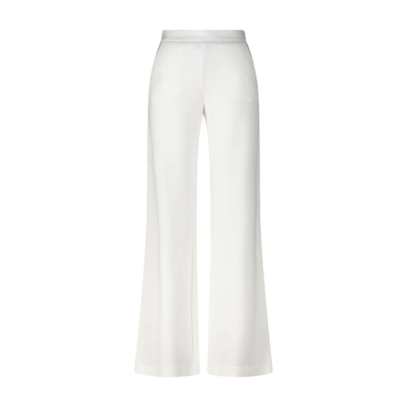 Dondup Pantalons décontractés Weite Sweatpants aus Feinstrick Creme